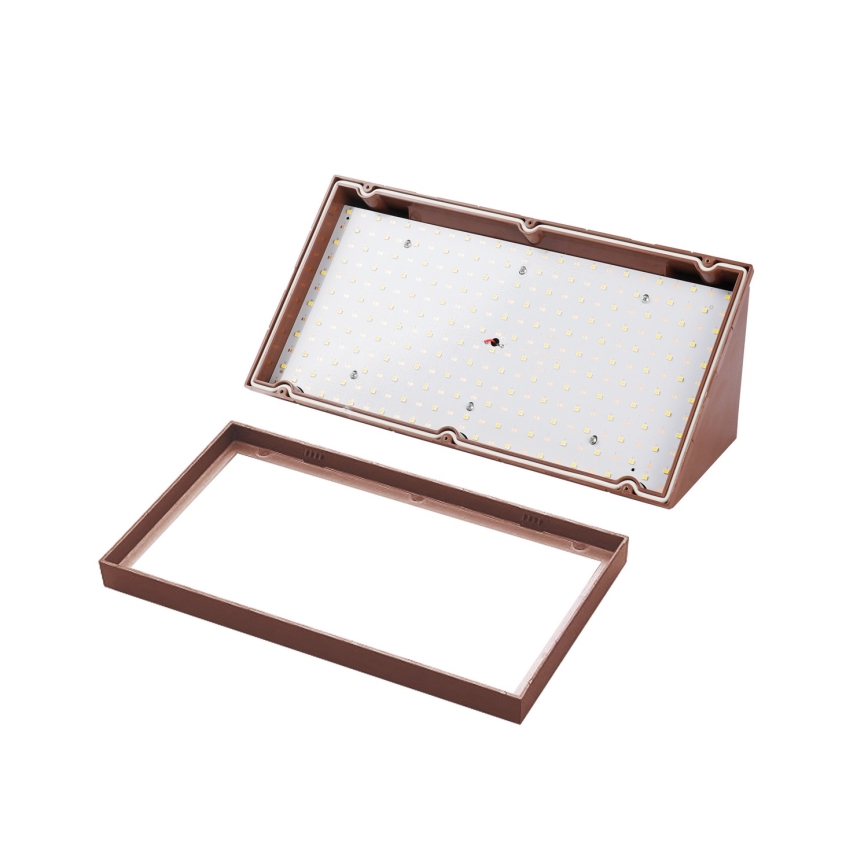 Brilagi - TRIANGLE LED spoljna zidna svetiljka, 20W/230V, braon, IP65