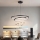 Brilagi - TWISTER LED prigušiva viseća lampa na sajli LED/75W/230V 3000-6000K Ø 70 cm crna + daljinski upravljač
