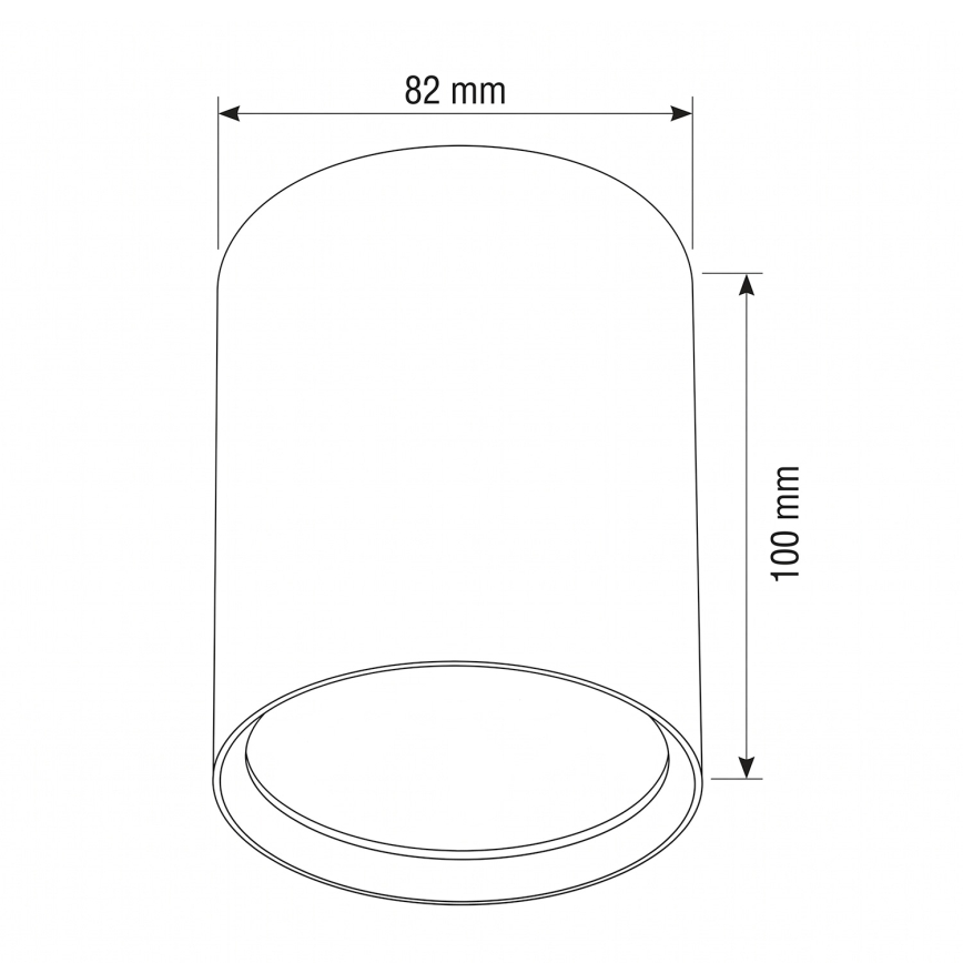 BRILAGI - Ugradna spot svetiljka SMOOTH LONG 1xGX53/15W/230V 100x82 mm bež
