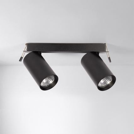 Brilagi - Ugradno plafonsko svetlo SELE 2xGU10/30W/230V crna