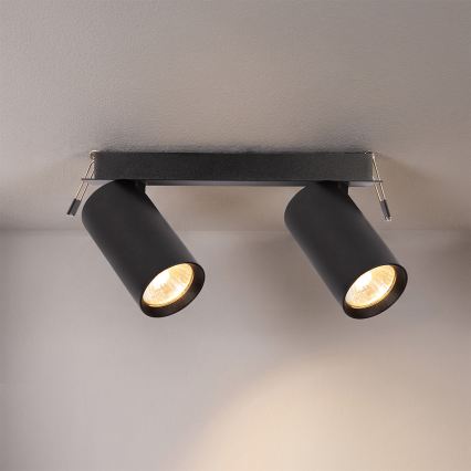 Brilagi - Ugradno plafonsko svetlo SELE 2xGU10/30W/230V crna