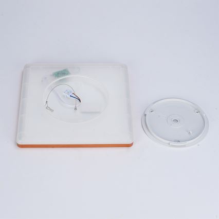 Brilagi - LED kupatilsko plafonsko svetlo ULTRA SLIM LED/18W/230V 30x30 cm roze zlato IP54