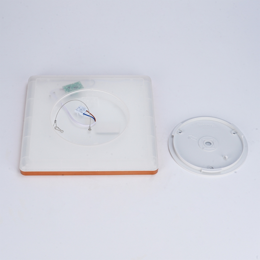 Brilagi - LED kupatilsko plafonsko svetlo ULTRA SLIM LED/18W/230V 30x30 cm roze zlato IP54