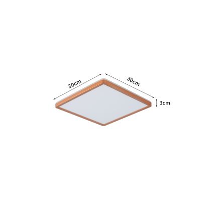 Brilagi - LED kupatilsko plafonsko svetlo ULTRA SLIM LED/18W/230V 30x30 cm roze zlato IP54