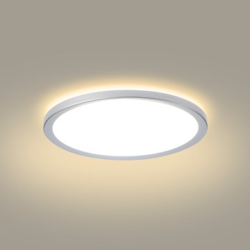 Brilagi - ULTRA SLIM LED plafonska svetiljka za kupatilo, 12W, 230V, prečnik 22,5 cm, srebrna, IP54