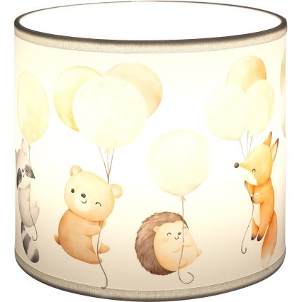 BRILAGI - Univerzalni abažur BOBO E27 pr. 15 cm bela/sa motivom životinja
