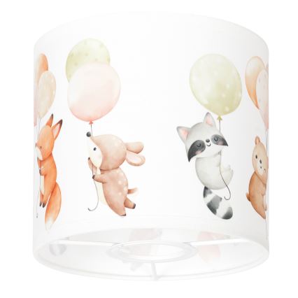 BRILAGI - Univerzalni abažur BOBO E27 pr. 15 cm bela/sa motivom životinja