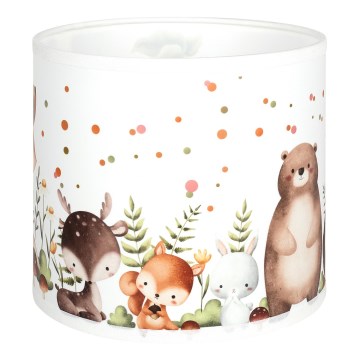 BRILAGI - Univerzalni abažur BOBO E27 prečnik 15 cm bela/životinjice