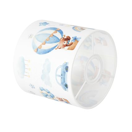 BRILAGI - Univerzalni abažur BOBO E27 prečnika 15 cm bela/plava/medvedići