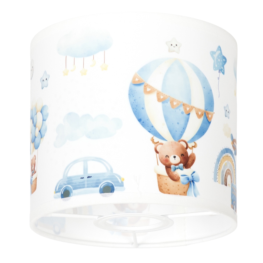 BRILAGI - Univerzalni abažur BOBO E27 prečnika 15 cm bela/plava/medvedići