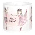 BRILAGI - Univerzalni abažur BOBO E27 prečnika 15 cm, beli/roze/sa motivom balerina