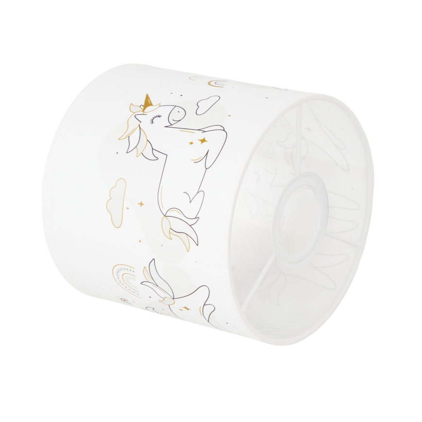 BRILAGI - Univerzalni abažur BOBO E27 prečnika 15 cm, beli / sa motivom jednoroga