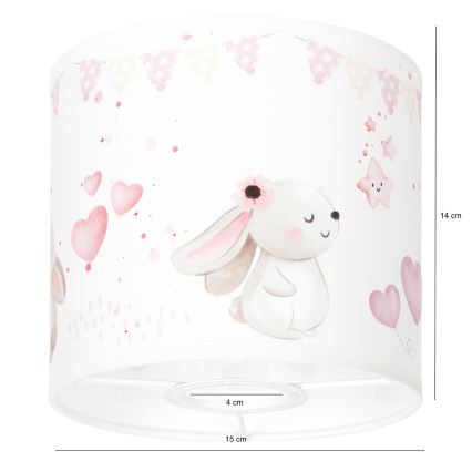 BRILAGI - Univerzalni abažur BOBO E27 prečnika 15 cm krem/zečići