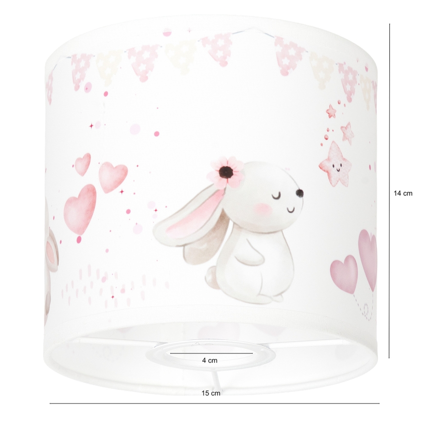 BRILAGI - Univerzalni abažur BOBO E27 prečnika 15 cm krem/zečići