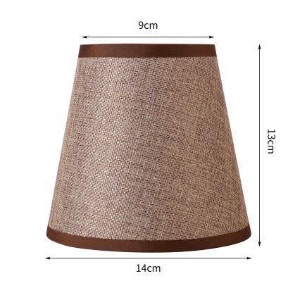 Brilagi - Univerzalni abažur NUBILA E27 13x9 cm braon