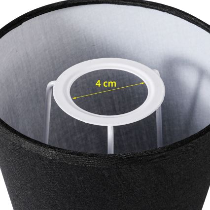 Brilagi - Univerzalni abažur NUBILA E27 13x9 cm crni