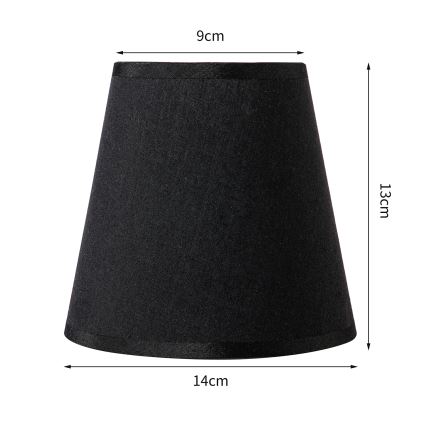 Brilagi - Univerzalni abažur NUBILA E27 13x9 cm crni
