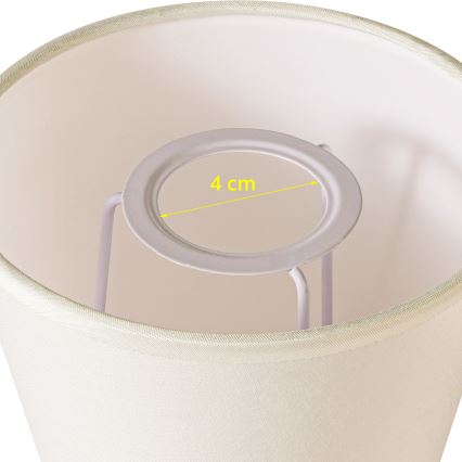Brilagi - Univerzalni abažur NUBILA E27 13x9 cm krem boje