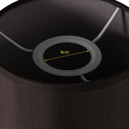 Brilagi - Univerzalni abažur NUBILA E27 15,5x14 cm crni