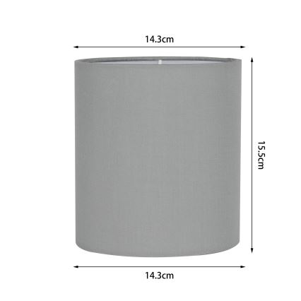 Brilagi - Univerzalni abažur NUBILA E27 15,5x14 cm svetlosiv