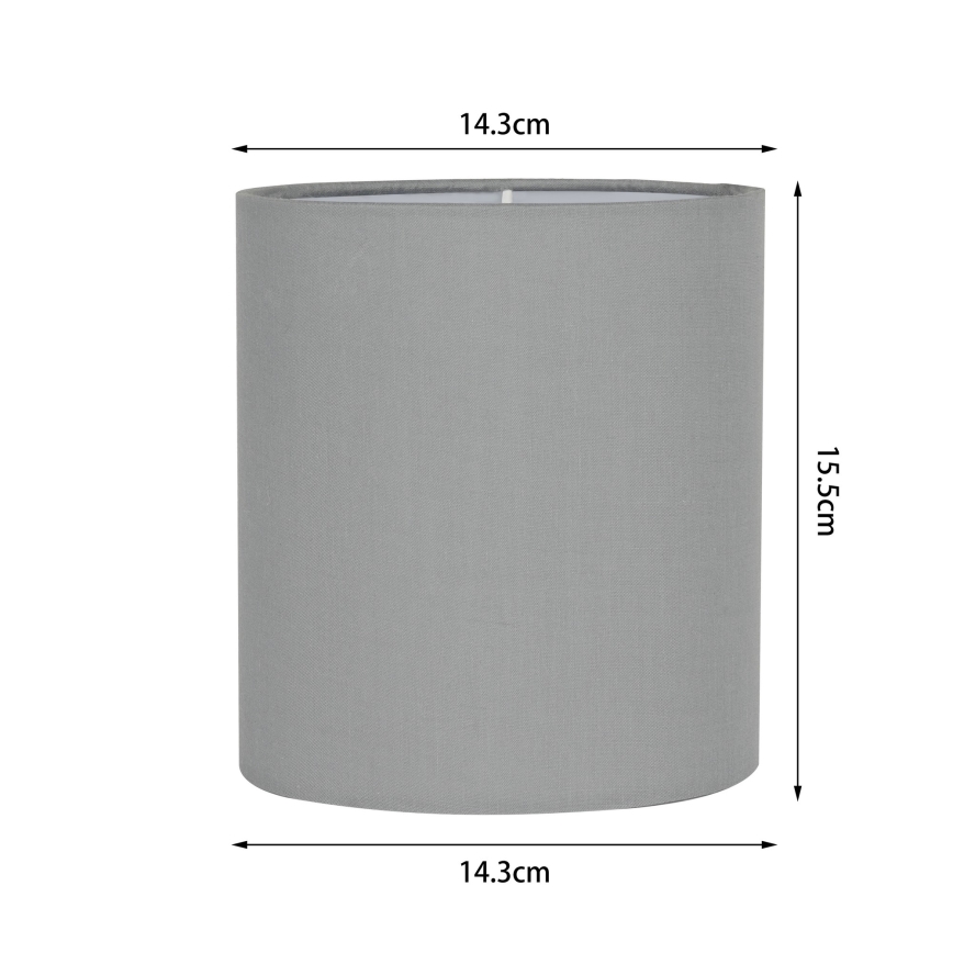 Brilagi - Univerzalni abažur NUBILA E27 15,5x14 cm svetlosiv