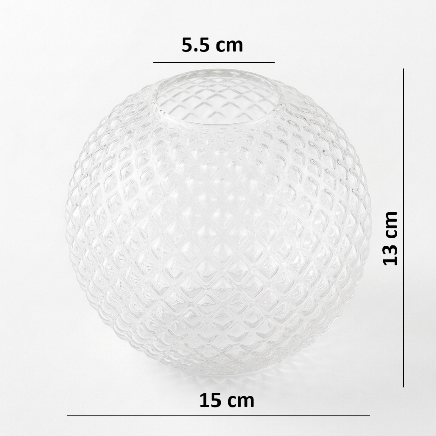 BRILAGI - Univerzalno zamensko staklo STELLA E27, prečnik 15 cm, prozirno/zlatno