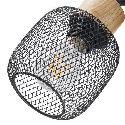 Brilagi - Usmereno svetlo BASKLITE 3xE27/15W/230V drvo/crna