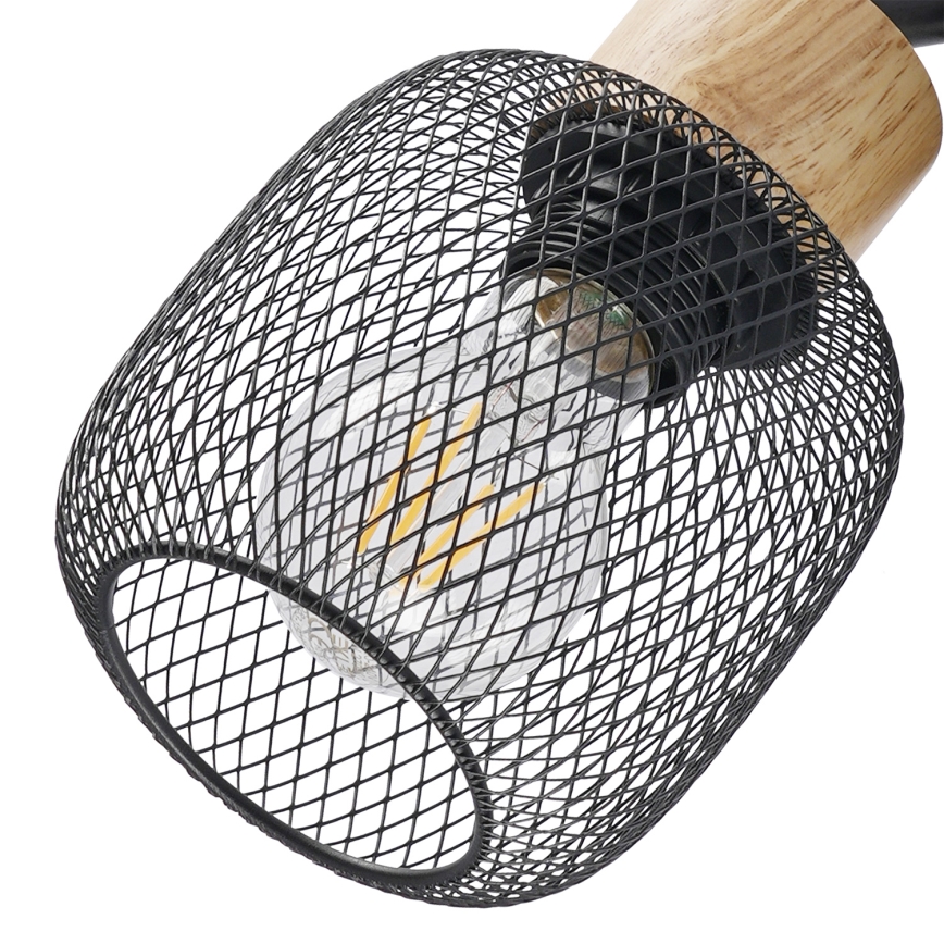 Brilagi - Usmereno svetlo BASKLITE 3xE27/15W/230V drvo/crna