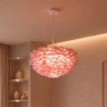 BRILAGI - Viseći luster na kablu FEATHER 3xE27/40W/230V prečnik 50 cm ružičasta