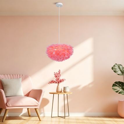 BRILAGI - Viseći luster na kablu FEATHER 3xE27/40W/230V prečnik 50 cm ružičasta