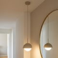 BRILAGI - Viseći luster na sajli COSMO 1xE27/60W/230V prečnika 18 cm, bež sa zlatnim detaljima