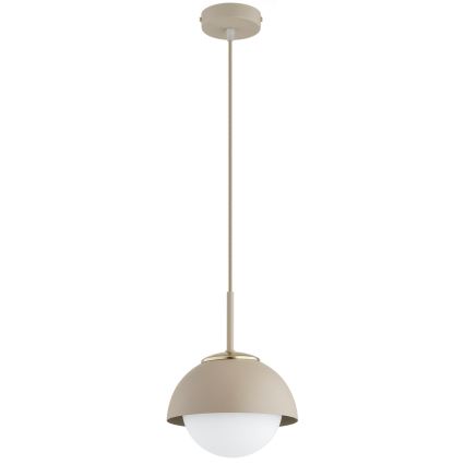 Brilagi - Viseći luster na sajli COSMO 1xE27/60W/230V prečnika 18 cm, bež sa zlatnim detaljima
