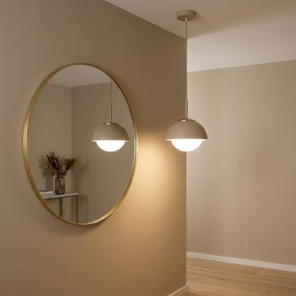 Brilagi - Viseći luster na sajli COSMO 1xE27/60W/230V prečnika 18 cm, bež sa zlatnim detaljima