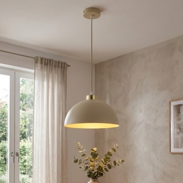 Brilagi - Viseći luster na sajli MOON 1xE27/60W/230V, prečnik 30 cm, bež/zlatna