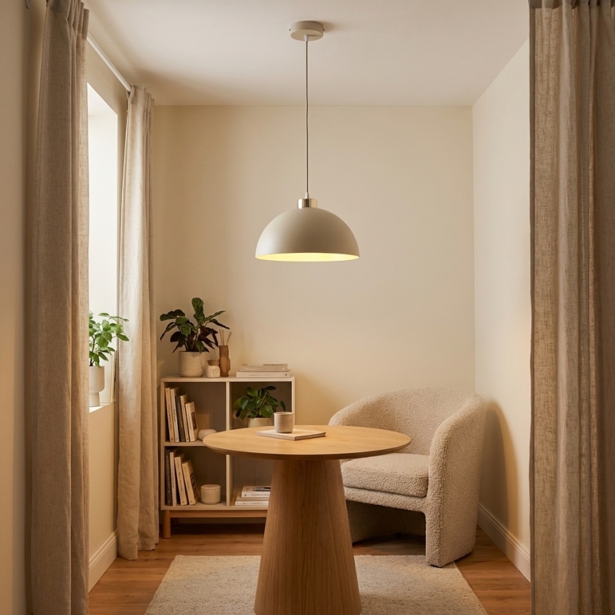 Brilagi - Viseći luster na sajli MOON 1xE27/60W/230V, prečnik 30 cm, bež/zlatna