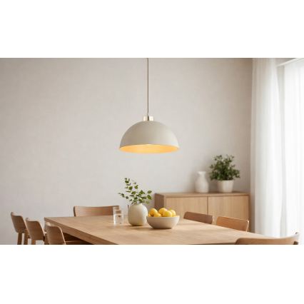 Brilagi - Viseći luster na sajli MOON 1xE27/60W/230V, prečnik 30 cm, bež/zlatna