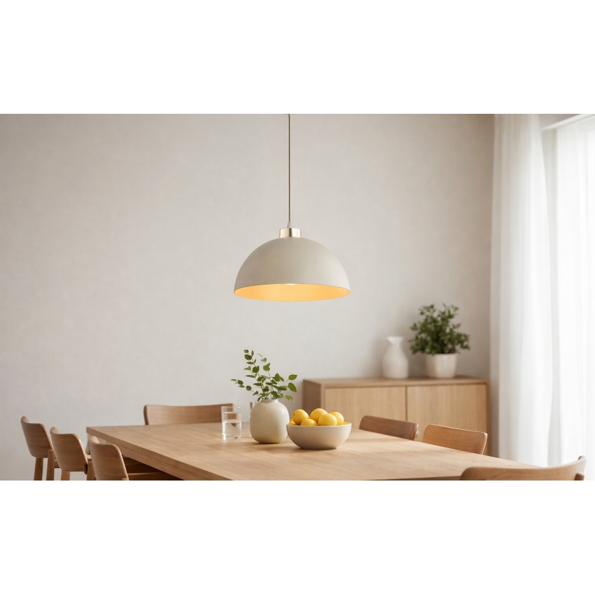 Brilagi - Viseći luster na sajli MOON 1xE27/60W/230V, prečnik 30 cm, bež/zlatna