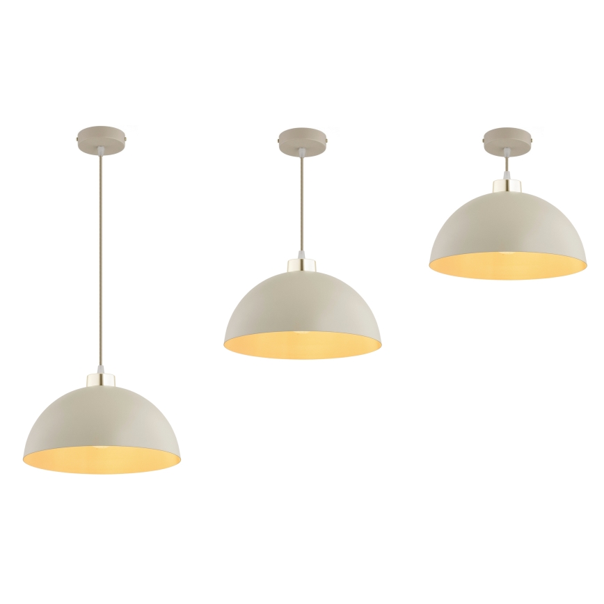 Brilagi - Viseći luster na sajli MOON 1xE27/60W/230V, prečnik 30 cm, bež/zlatna