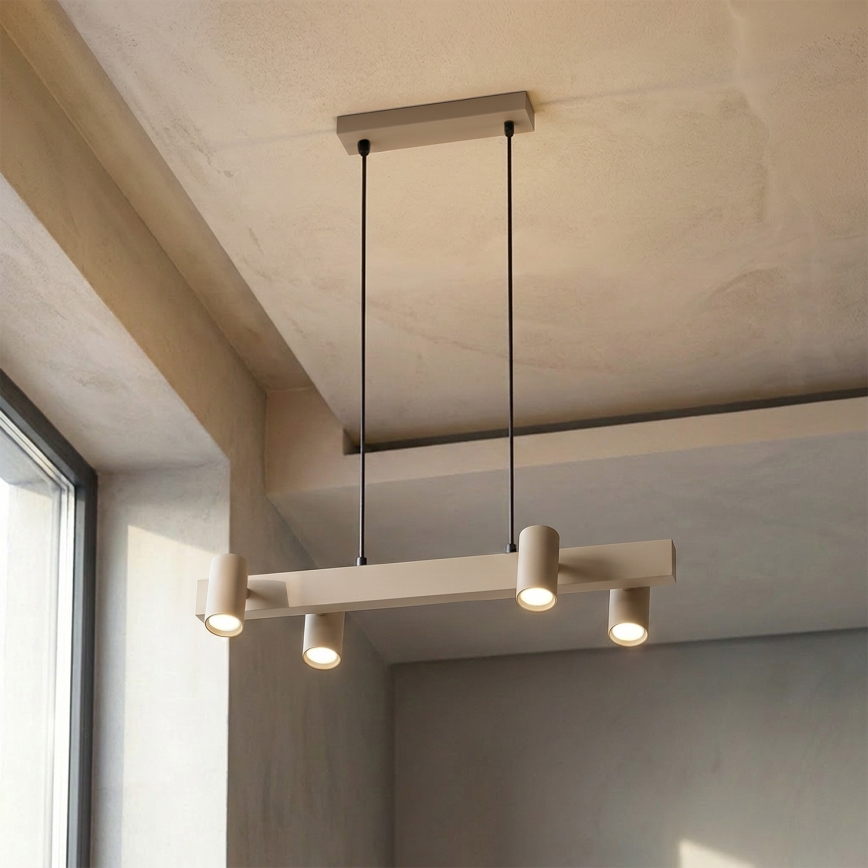 BRILAGI - Viseći luster na sajli SELE 4xGU10/30W/230V bež