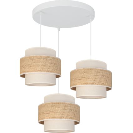 Brilagi - viseći luster na sajli SPACE 3xE27/60W/230V prečnik 40 cm bež/krem