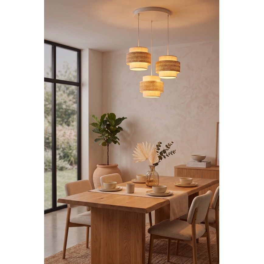 Brilagi - viseći luster na sajli SPACE 3xE27/60W/230V prečnik 40 cm bež/krem