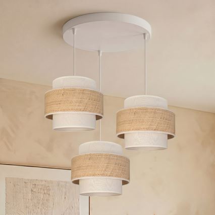 Brilagi - viseći luster na sajli SPACE 3xE27/60W/230V prečnik 40 cm bež/krem