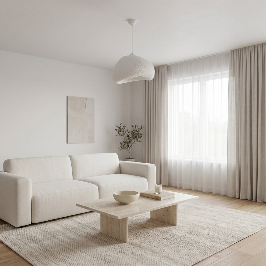Brilagi - Viseći luster na sajli WABI SABI 1xE27/40W/230V, prečnik 42 cm, bela