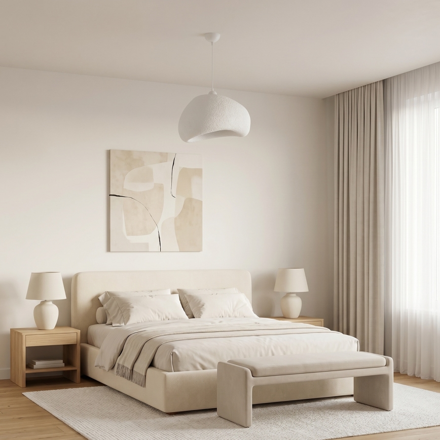 Brilagi - Viseći luster na sajli WABI SABI 1xE27/40W/230V, prečnik 42 cm, bela