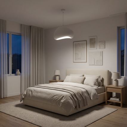 Brilagi - Viseći luster na sajli WABI SABI 1xE27/40W/230V, prečnik 42 cm, bela