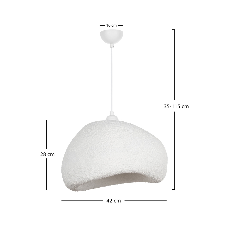 Brilagi - Viseći luster na sajli WABI SABI 1xE27/40W/230V, prečnik 42 cm, bela