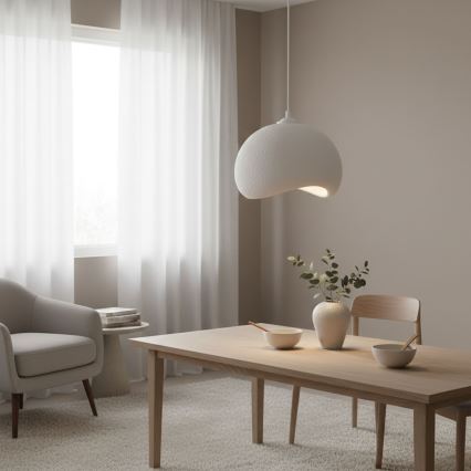 Brilagi - Visilica na kablu WABI SABI 1xE27/40W/230V prečnik 34 cm, bela