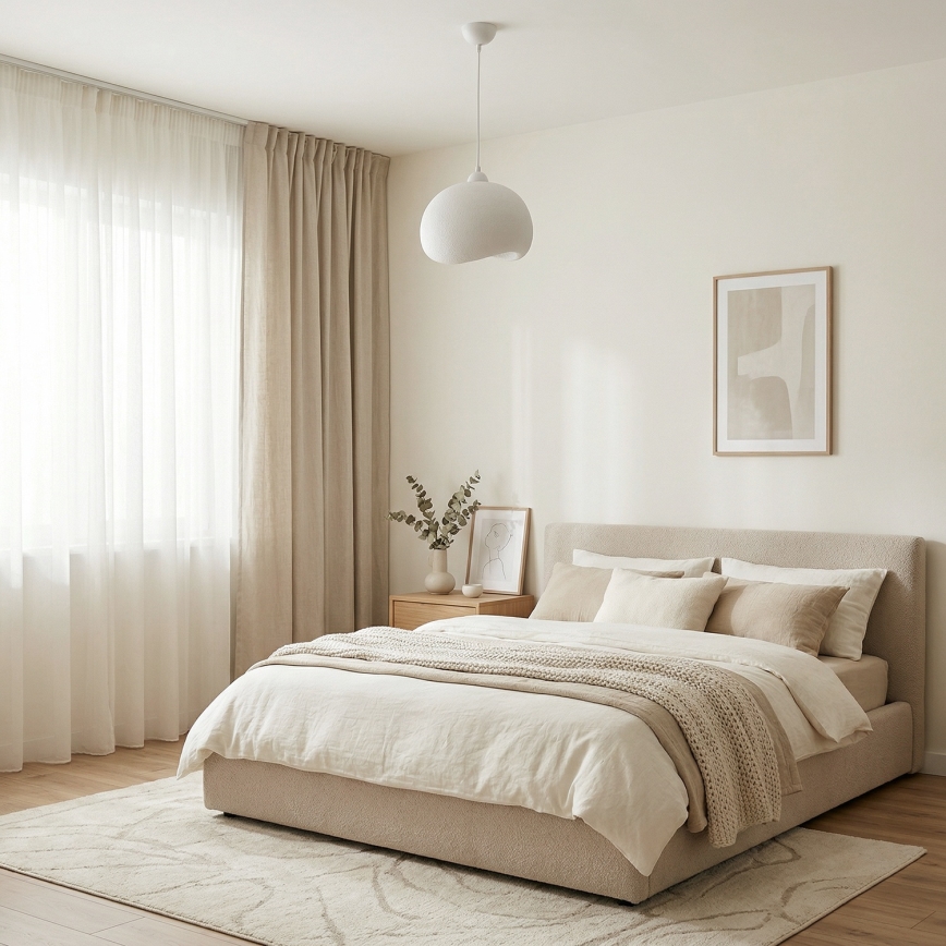 Brilagi - Visilica na kablu WABI SABI 1xE27/40W/230V prečnik 34 cm, bela