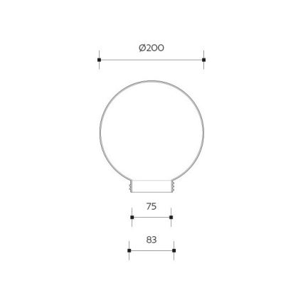 Brilagi - Zamenski univerzalni abažur HARBOR E27, prečnika 20 cm, proziran