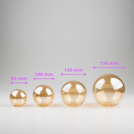 Brilagi - Zamensko staklo za luster, zidno svetilo i lampu MISTEL, MILLA, prečnika 10 cm, zlatno